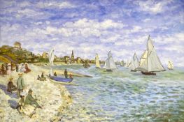 Follower of Claude Monet Regatta at Sainte-Adresse