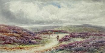 Alexander Molyneux STANNARD (1878/85-1975) Moorland View with Figure