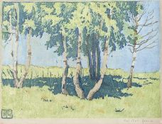 Helene TÜPKE-GRANDE (1871-1946) Birch Trees In Springtime