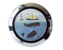 Stephen CAMPS (1957) Whales Through The Porthole Window