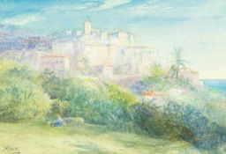John MACWHIRTER (1839-1911) Old Bordighera, Italy