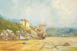 Jack R. MOULD (1925-1998) Boats at Low Tide