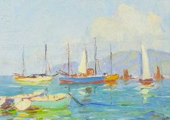 Howard BARRON (1900-1991) Boats, Calm Day