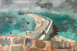 Manner of John G. BOYD (1940-2001) Brixham Breakwater