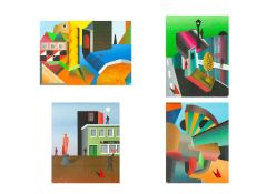 Mark BROOKS (1957-2023, Outsider Artist) Four Works