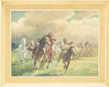 István BENYOVSZKY (1898-1969) Galloping Horses