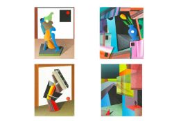 Mark BROOKS (1957-2023, Outsider Artist) Four Works