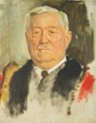 Attributed to Reginald Grenville EVES (1876-1941) Portrait of a Robed Gentleman