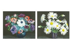 Bess DEFRIES BRADY (XIX-XX) Two Floral Still Life Works