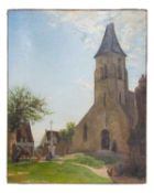 19th Century Ecclesiastical Churchyard View