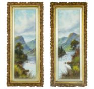 Victorian School Two Landscape Views