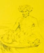 Follower of Norman LINDSAY Female with Fruit Platter