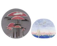 Anne PLANT (1934-2019) Two Sandstone Wall-Hangings