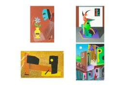 Mark BROOKS (1957-2023, Outsider Artist) Four Works