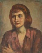 L. S. WELSH Portrait of Auburn-Haired Lady