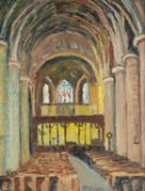 Edna D. BRIDGE (1900-1982) Tewkesbury Abbey