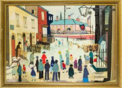 Follower of Laurence Stephen LOWRY A Procession