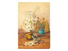 Gwendolen DORRIEN-SMITH (XIX-XX) Still Life with Blue Bottle Vase