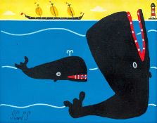 Stephen CAMPS (1957) Wonky Whale and His Mate