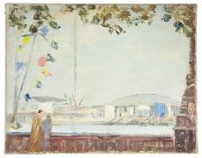 Edna D. BRIDGE (1900-1982) A Glimpse of The Festival