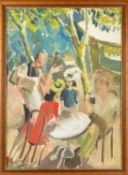 20th Century Continental School Parisian Cafe