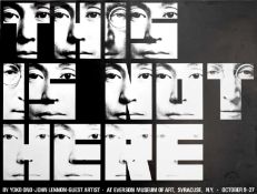 George MACIUNAS (1931-1978) This Is Not Here - Poster for the Yoko Ono & John Lennon exhibition at E