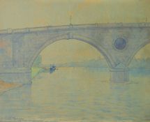 David Scott MURRAY (1866-1935) View of Perth Bridge