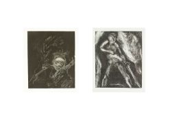 Elizabeth HUNTER (1935) Two Monoprints