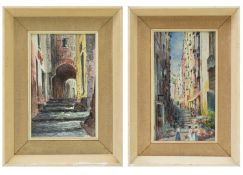 20th Century Continental School Two Italian Views
