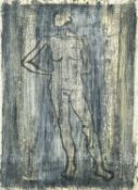 John EMANUEL (1930-2024) Nude on Blue