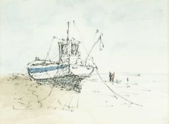 Philip GARDNER (1922-1986) Beached Fishing Boat