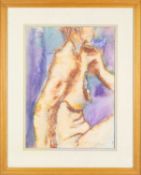 Angela LYLE (1946) Nude on Purple