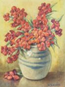William Stormont SCUTT (1872-?) Flowers in a Ceramic Vase