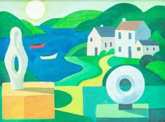 Oscar ALEXANDER (2006) Hepworth Sculptures Before a Cornish Estuary