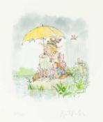Quentin BLAKE (1932) U is for Umbrella to keep off the rain