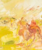 Manner of Mehmet GÜLERYÜZ Horsemen Riding Away