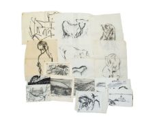 Dick GILBERT (1935 - 2008) A quantity of works on paper