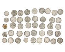 GB George VI pre-1947 .500 silver coinage.
