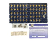 USA Statehood etc Gilt Quarter Dollar Coins (x56) plus Bicentennal & Silver Coinage