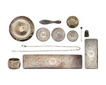 A selection of hallmarked scrap silver.