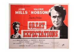 A collection of fourteen film posters, which include: British Quad - Great Expectations (1946), re-r
