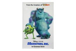 A collection nine of film and television posters, to include:US One Sheet - Monsters Inc. (2001), do