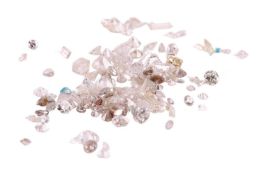 3.31ct melee parcel of loose diamonds comprising of various cuts, including round brilliant cuts and