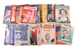 Sheet Music: A collection of 190+ vintage popular music sheets - illustrated covers, titles include: