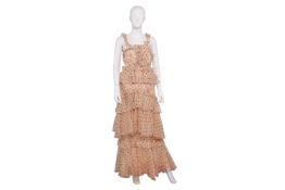 Anthea Turner – Alice McCall yoko ruffled tiered Swiss polka-dot silk organza dress, Label reads 'AU