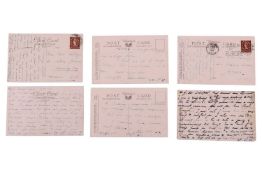 Peter Cushing (1913-1994) five vintage Mabel Lucie Attwell colour postcards sent by the actor to his