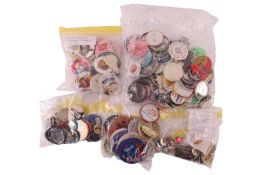 Vintage Badges: A Collection of one hundred and eighty-six, including Harrods, Selfridges, Pop cultu