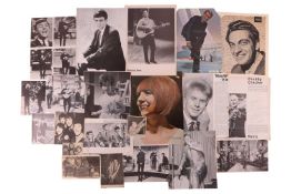 Autographs: Music related,1960s-70s - a quantity of Signed magazine and newspaper cuttings, to inclu