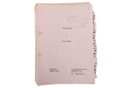 Insignificance (1985) Original Production Script – Second draft, Screenplay by Terry Johnson, The Re