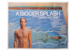 A Bigger Splash (1973) UK Quad film poster, laid on card, rolled, 32 x 41 inches. Director Jack Haza